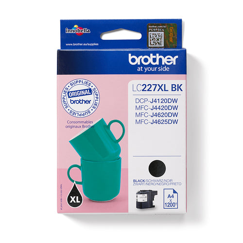Brother LC227XLBK bläckpatroner Original Svart