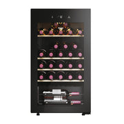 Haier Wine Bank 50 Serie 3 HWS34GGH1 Vinkylare med kompressor Fristående Svart 34