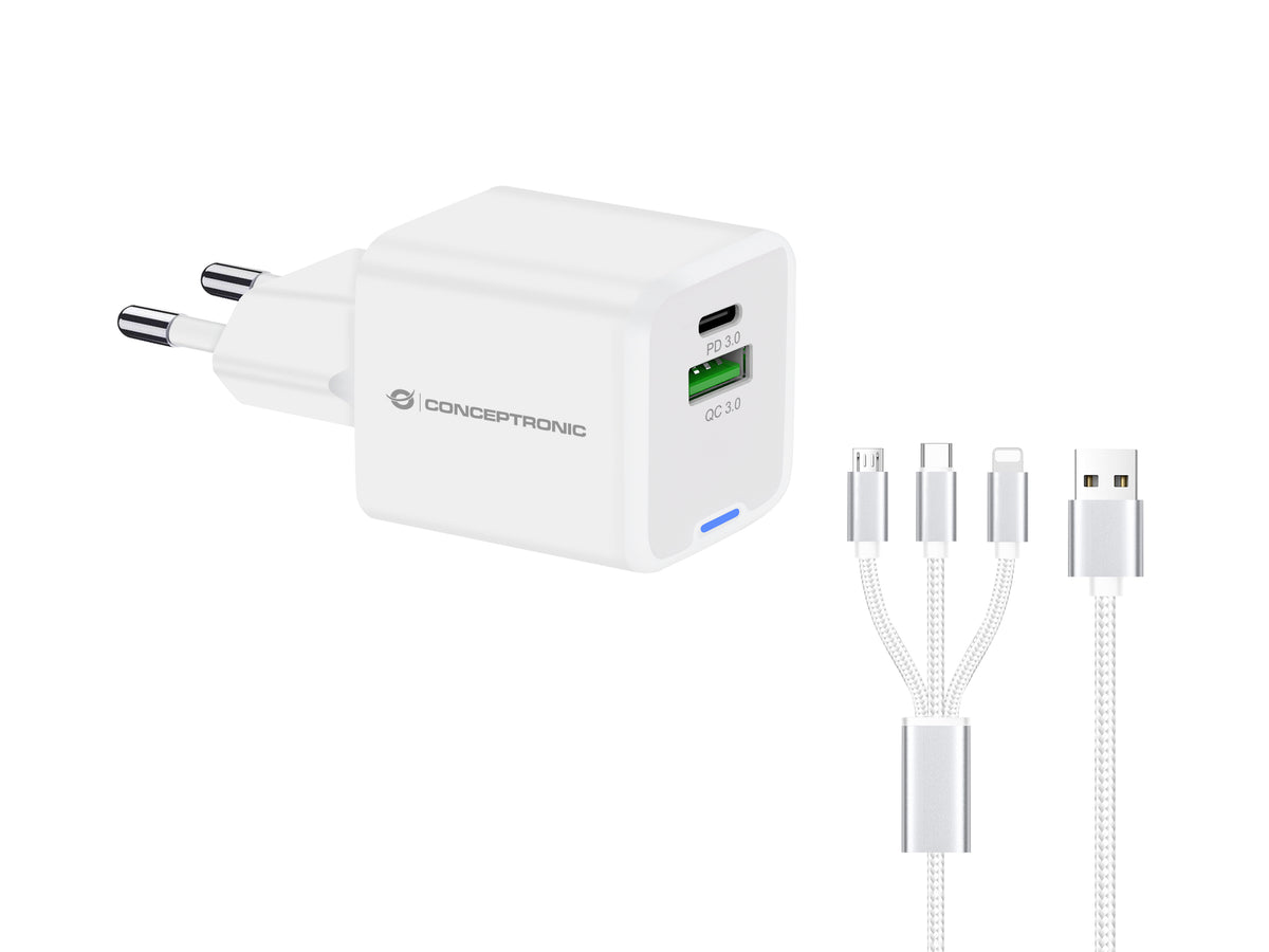 Conceptronic ALTHEA16W mobilladdare Universal Vit AC Snabb laddning inomhus