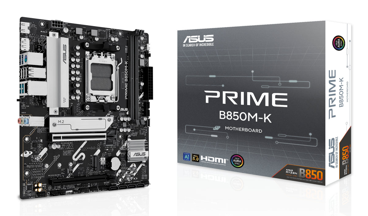 ASUS PRIME B850M-K AMD B850 AM5-sockel micro ATX