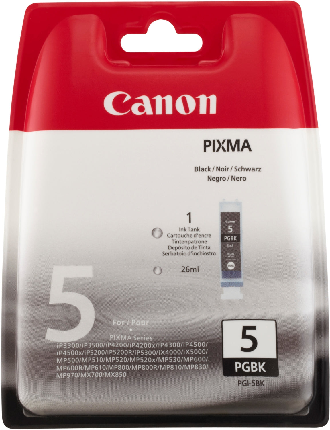 Canon PGI-5BK bläckpatroner Original Standardavkastning Svart