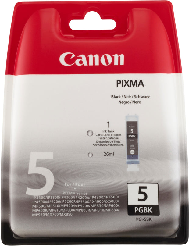 Canon PGI-5BK bläckpatroner Original Standardavkastning Svart