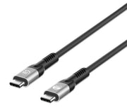 Manhattan 356374 USB-kablar USB4 Gen 3x2 1 m USB C 40 Gbit/s 240 W Svart