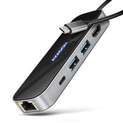 Axagon HMC-6GLN dockningsstationer för bärbara datorer Kabel USB 3.2 Gen 1 (3.1 Gen