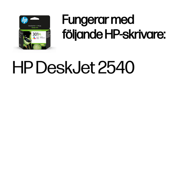 HP 301XL trefärgsbläckpatron med hög kapacitet