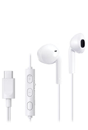 JVC HA-FR17UC Headset Kabel I öra Samtal/musik USB Type-C Vit