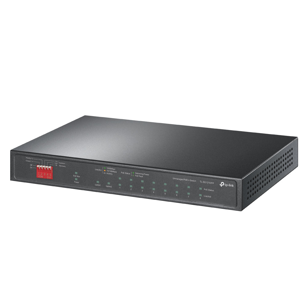 TP-Link TL-SG1210PP nätverksswitchar Ohanterad Gigabit Ethernet (10/100/1000)