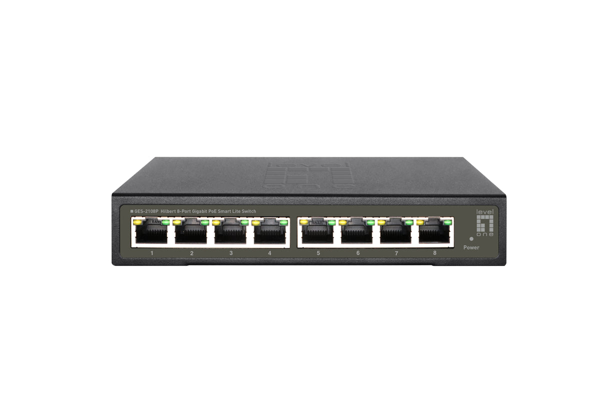 LevelOne GES-2108P nätverksswitchar hanterad L2 Gigabit Ethernet (10/100/1000)
