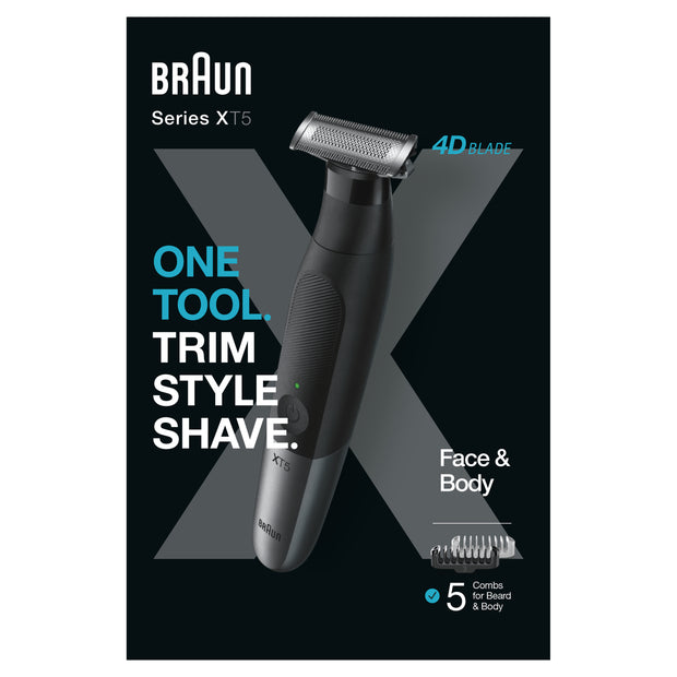 Braun XT5100 Batteri 5 mm Våt och torr Svart