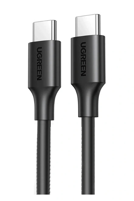 Ugreen US286 USB-kablar USB 2.0 3 m USB C 0,48 Gbit/s 60 W Svart
