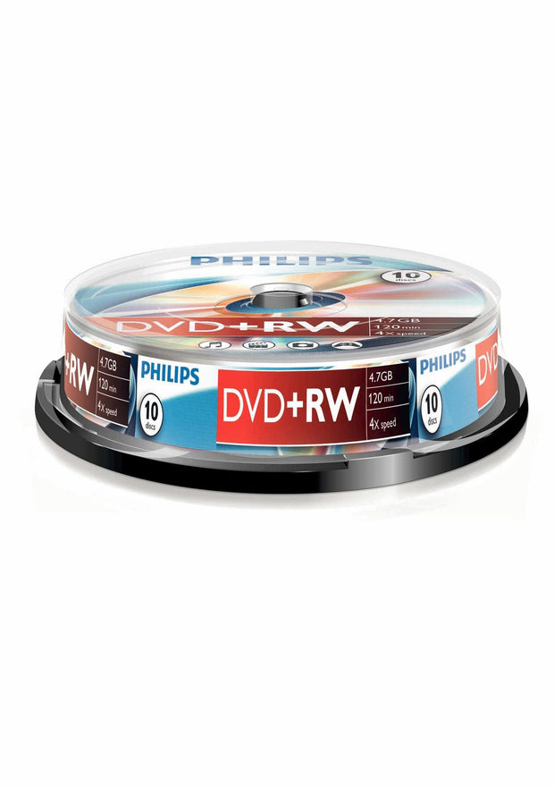 Philips DVD+RW DW4S4B10F/10 tomma Dvd:Er
