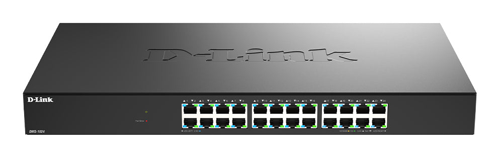 D-Link DMS-1024 Ohanterad 2.5G Ethernet (100/1000/2500) Svart