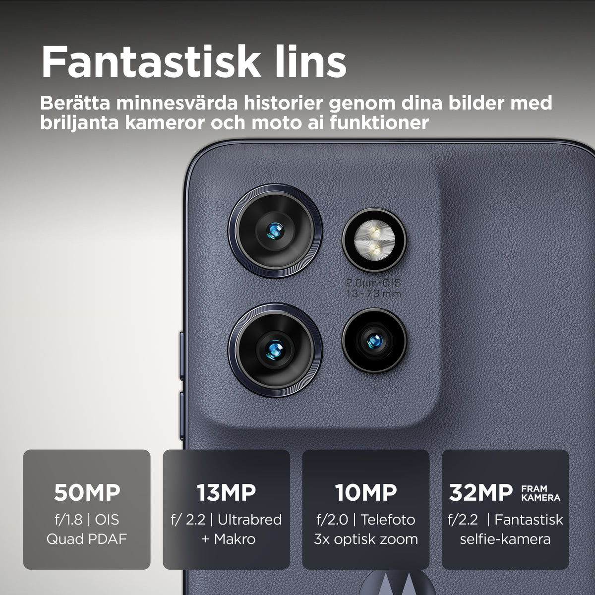 Motorola edge 50 Neo - 512 GB - Grå