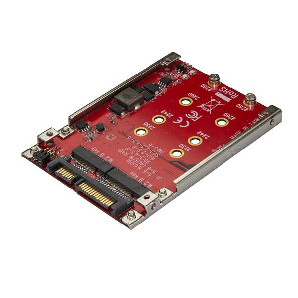 StarTech.com Dual-Slot M.2-enhet till SATA-adapter för 2,5" Drive Bay