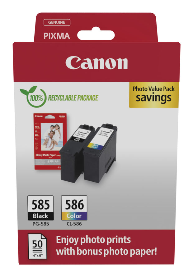 Canon PG-585/CL-586 PVP bläckpatroner Original Svart