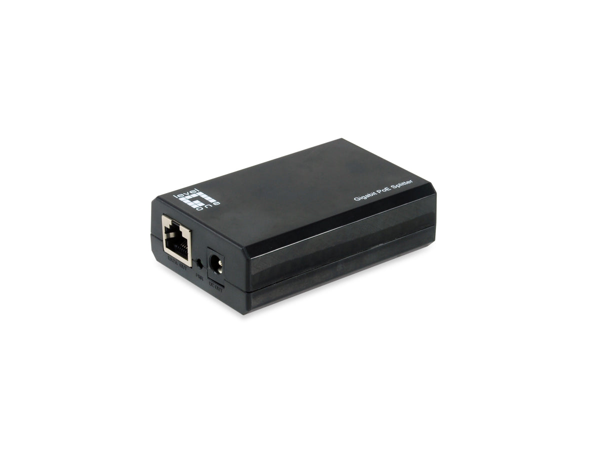 LevelOne POS-5000 nätverksdelare Strömförsörjning via Ethernet (PoE) stöd Svart