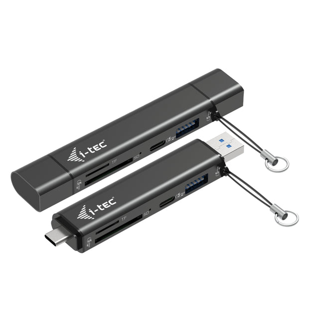 i-tec CADONGLEUSBSD gränssnittshubbar USB 3.2 Gen 1 (3.1 Gen 1) Type-A + Type-C 5000