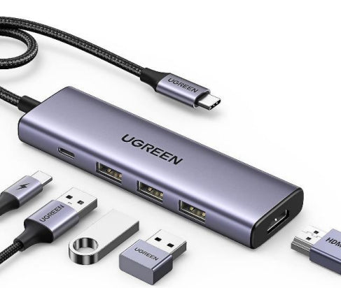 Ugreen 15596 dockningsstationer för bärbara datorer Kabel USB 3.2 Gen 1 (3.1 Gen 1)