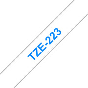 Brother TZE-223 etikett-tejp Blå på vit