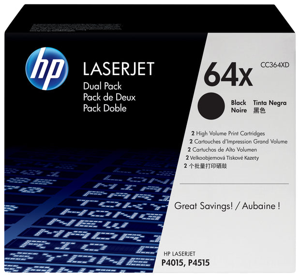 HP 64X svart LaserJet-tonerkassett med hög kapacitet