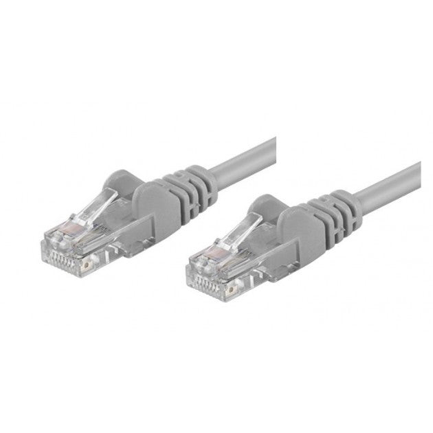 Techly 50m RJ45 Cat 5e nätverkskablar Grå Cat5e U/UTP (UTP)