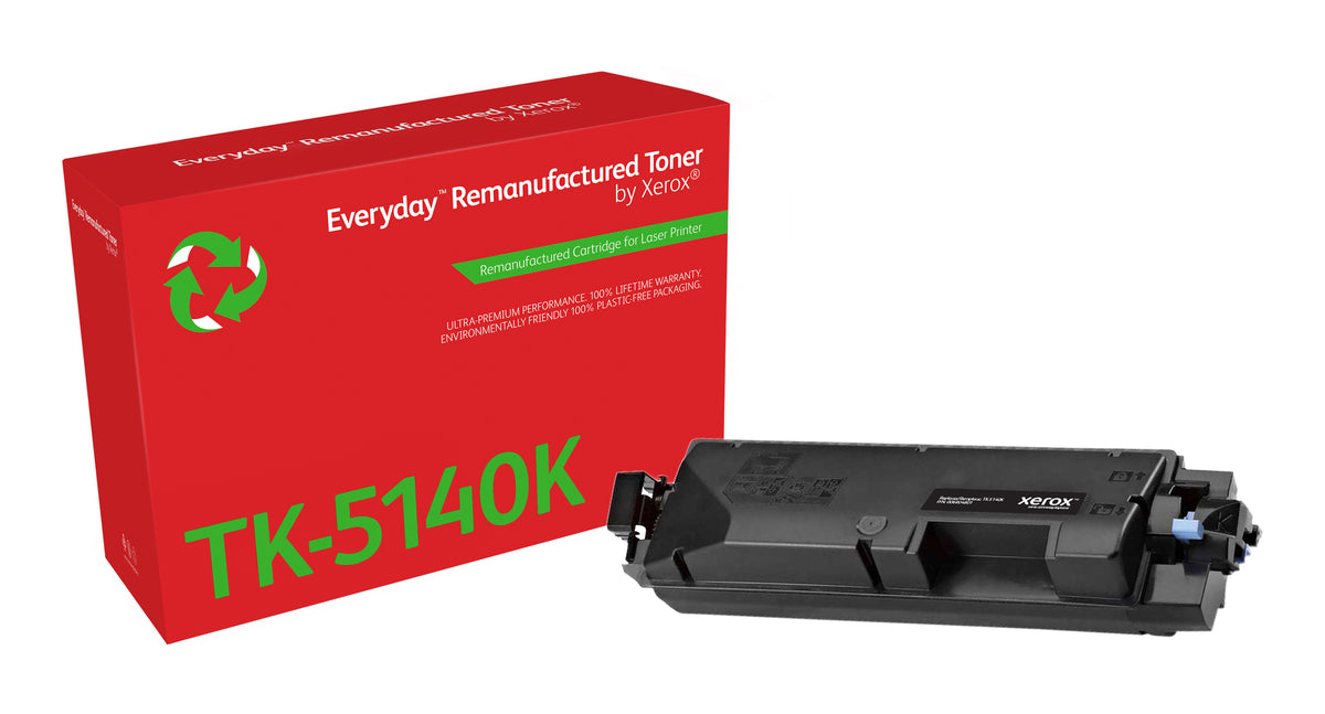 Everyday Svart Remanufactured Toner by Xerox compatible with Kyocera TK-5140K