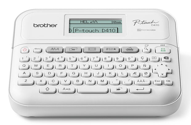 Brother PT-D410VP etikettskrivare ZINK (Zero-Ink) 180 x 180 DPI Kabel TZe QWERTY