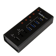 StarTech.com USB 3.0-hubb med 4 portar plus 3 dedicerade USB-laddningsportar (2x 1A