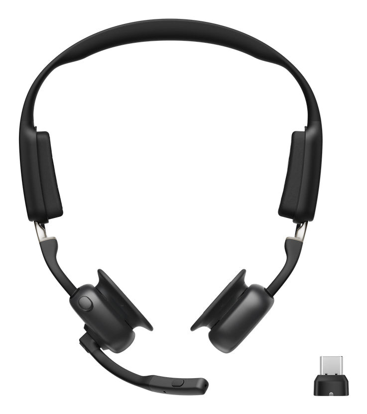 SHOKZ Openmeet Headset Trådlös Öronkrok Kontor/callcenter USB Type-C
