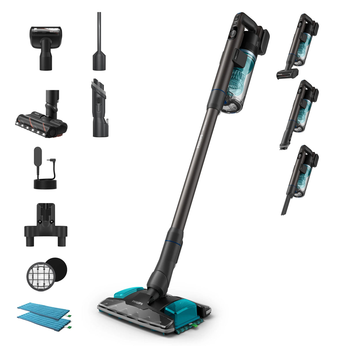 Philips SpeedPro Max sladdlös dammsugare 8000 Series Aqua Plus