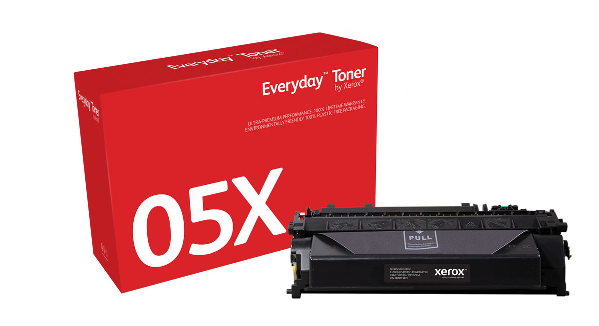 Everyday Svart Toner by Xerox compatible with HP 05X (CE505X)