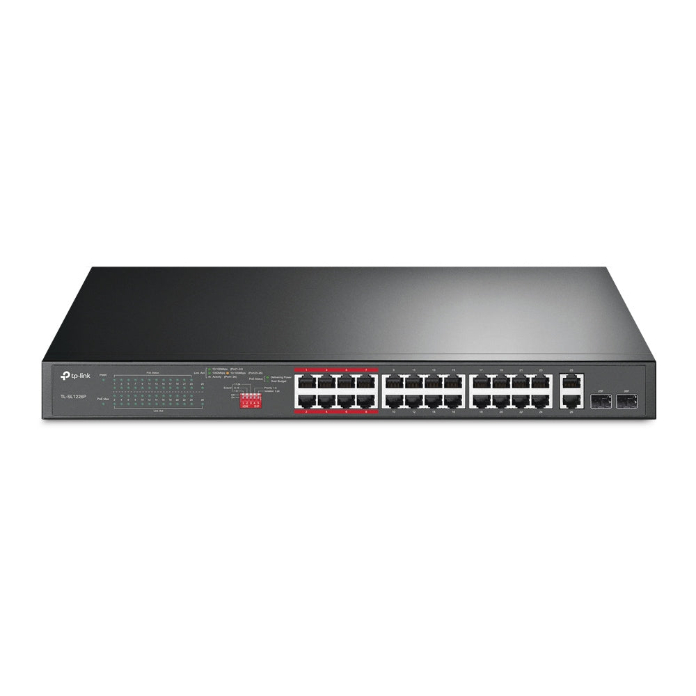 TP-Link TL-SL1226P nätverksswitchar Ohanterad Gigabit Ethernet (10/100/1000) Strömförsörjning via Ethernet