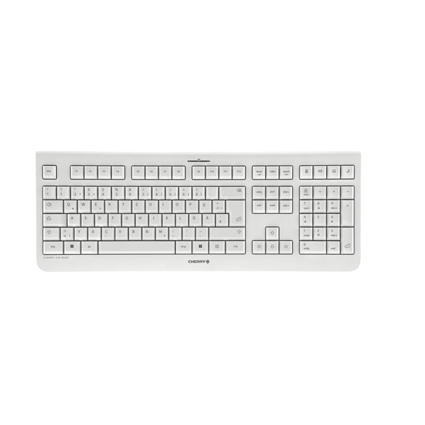 CHERRY KW 3000 tangentbord Universal RF Trådlös QWERTZ tyska Vit