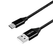 LogiLink CU0140 USB-kablar USB 2.0 1 m USB C USB A 0,48 Gbit/s Svart