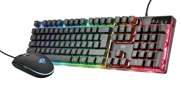Trust GXT 838 Azor tangentbord Mus inkluderad Spela USB Tjeckisk