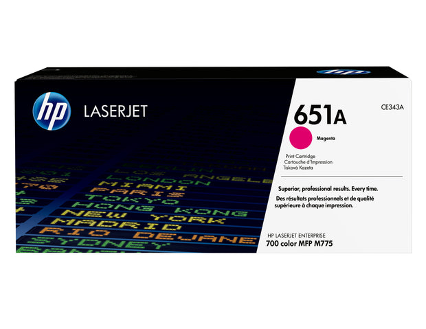 HP 651A magenta LaserJet-tonerkassett