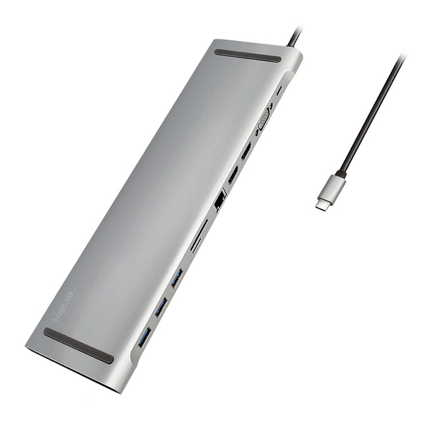 LogiLink UA0373 dockningsstationer för bärbara datorer Kabel USB 3.2 Gen 1 (3.1 Gen