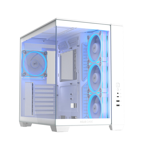 ASUS A32 Plus TG ARGB White Midi Tower Vit datorväska