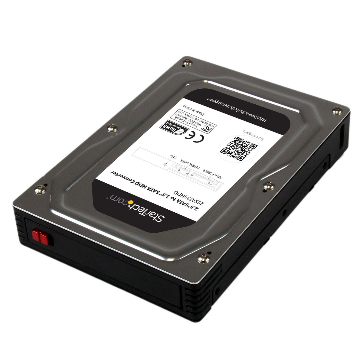 StarTech.com 2,5" till 3,5" SATA-hårddisk-adapterhölje i aluminium med SSD/HDD-höjd