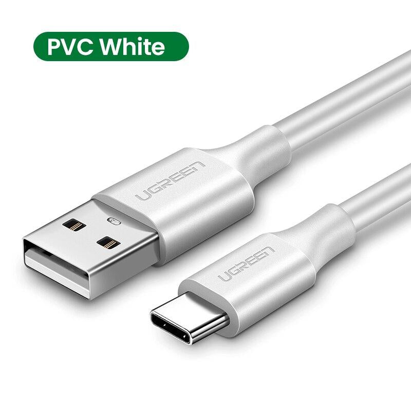 Ugreen 60121 USB-kablar USB 2.0 1 m USB A USB C 0,48 Gbit/s Vit