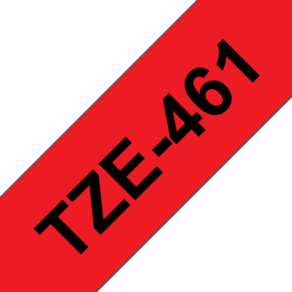 Brother TZE-461 etikett-tejp Svart på rött