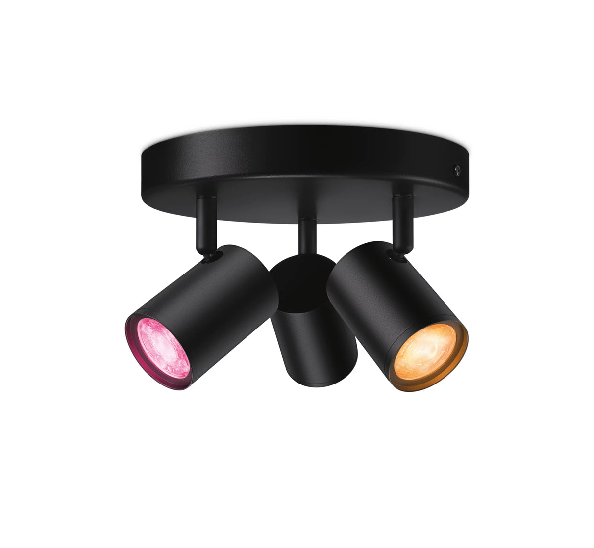 WiZ IMAGEO 3x justerbar spotlight rund platta