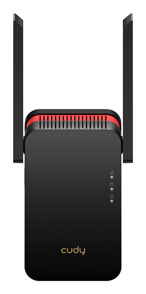 Cudy RE3000 nätverksförlängare Nätverksrepeater Svart - Wi-Fi 6
