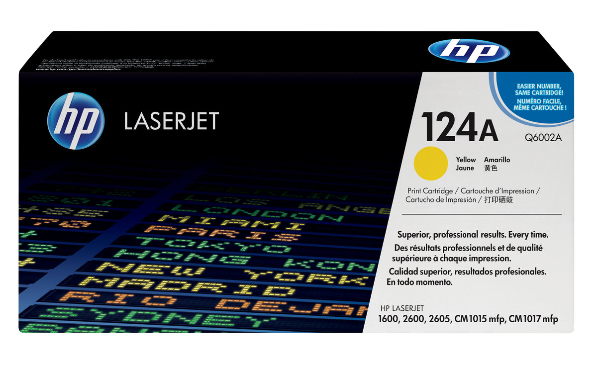 HP 124A gul LaserJet-tonerkassett