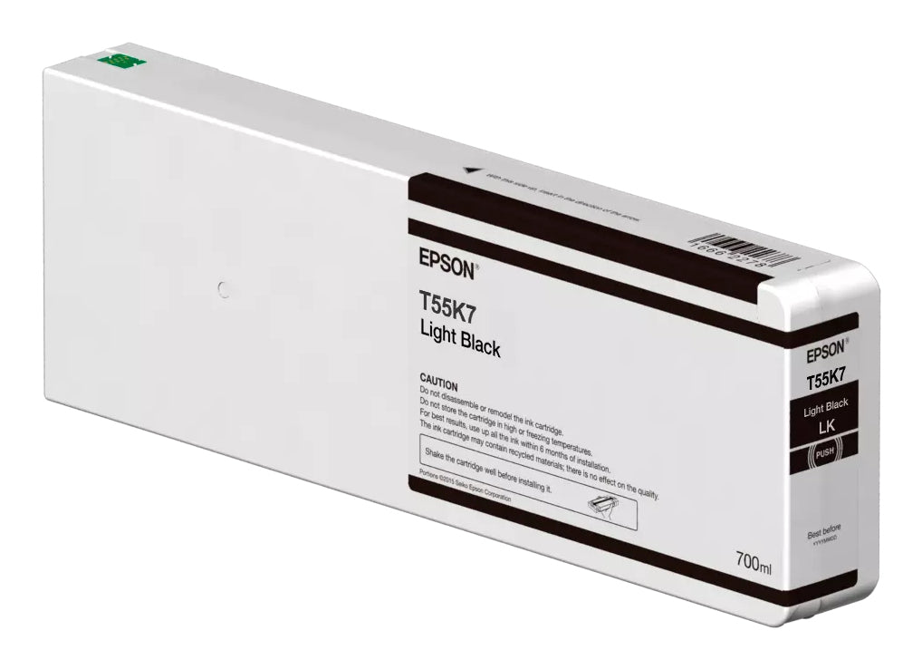 Epson Singlepack Light Black T55K700 UltraChrome HDX/HD 700ml