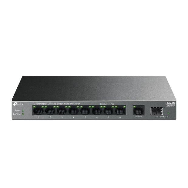 TP-Link LiteWave LS1210GP nätverksswitchar Ohanterad Gigabit Ethernet (10/100/1000)