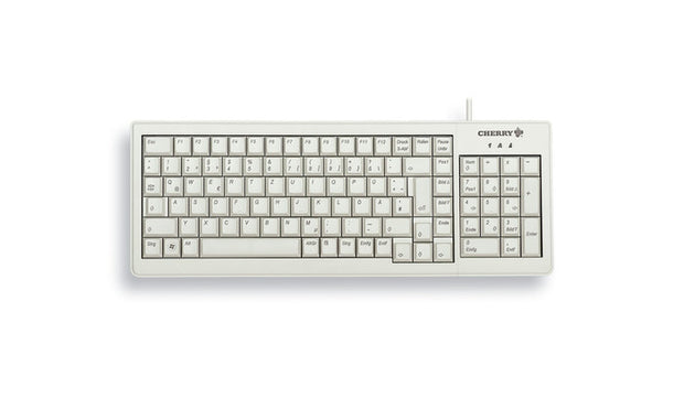 CHERRY XS tangentbord Hem USB QWERTZ tyska Grå