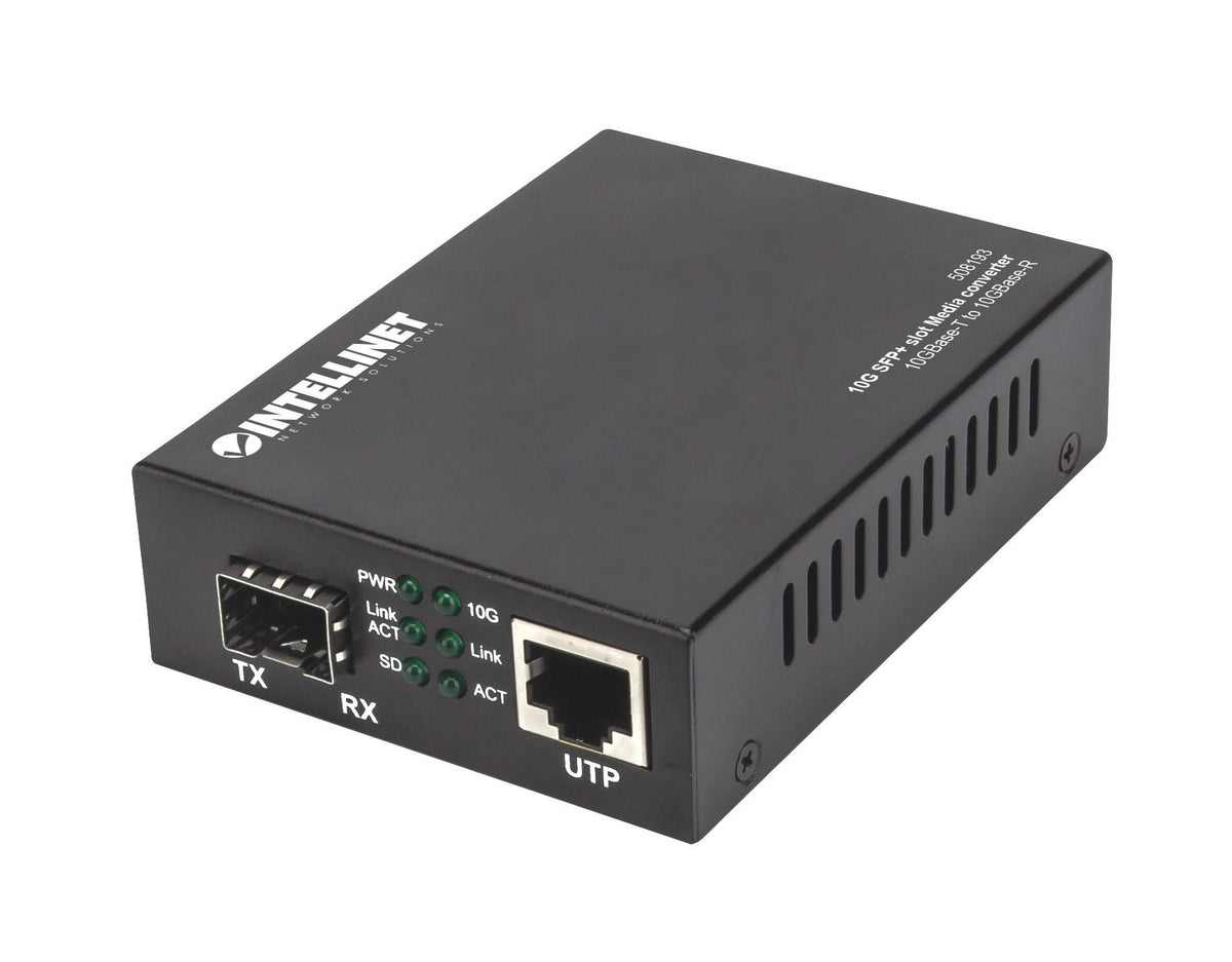 Intellinet 508193 mediakonverterare för nätverk 10000 Mbit/s Svart - 1x10G