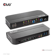 CLUB3D CSV-1382 KVM-switchar Svart