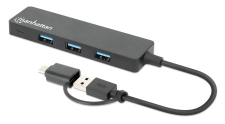 Manhattan 180863 dockningsstationer för bärbara datorer USB 3.2 Gen 1 (3.1 Gen 1)
